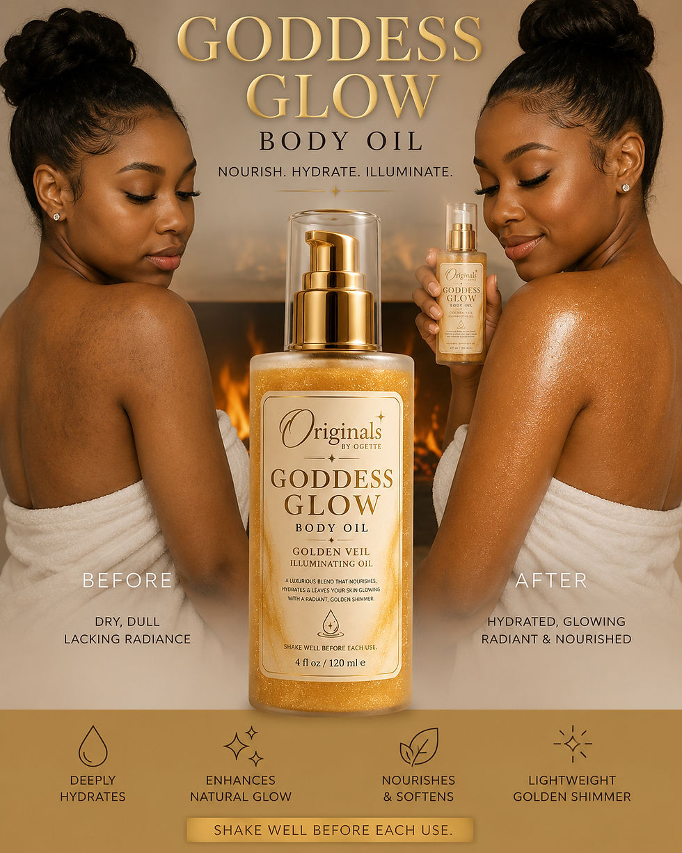 Thumbnail: Patchouli Cedarwood Glow Body Oil with golden shimmer for soft, radiant-looking skin.