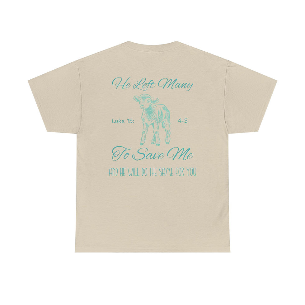 Thumbnail: He left many to save you T-shirt