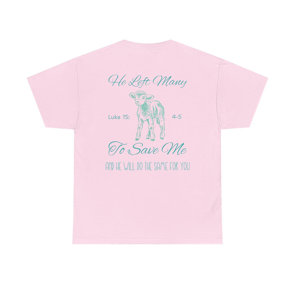 Thumbnail: He left many to save you T-shirt