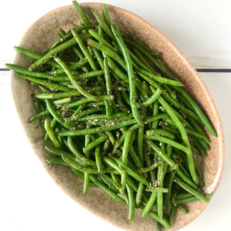 FRENCH GREEN BEANS w/ SESAME SALT 