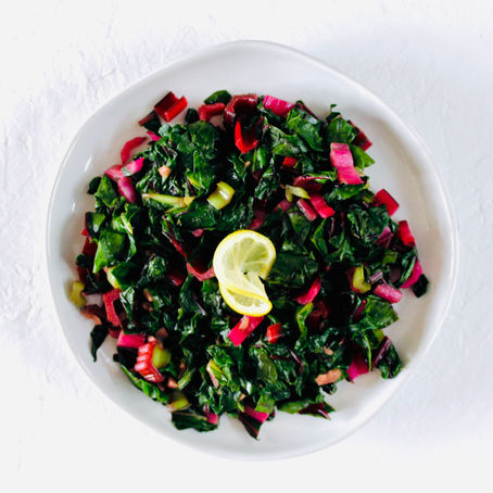 GARLICKY RAINBOW CHARD