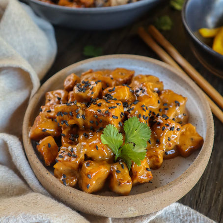Savory Peanut Sauce Tofu