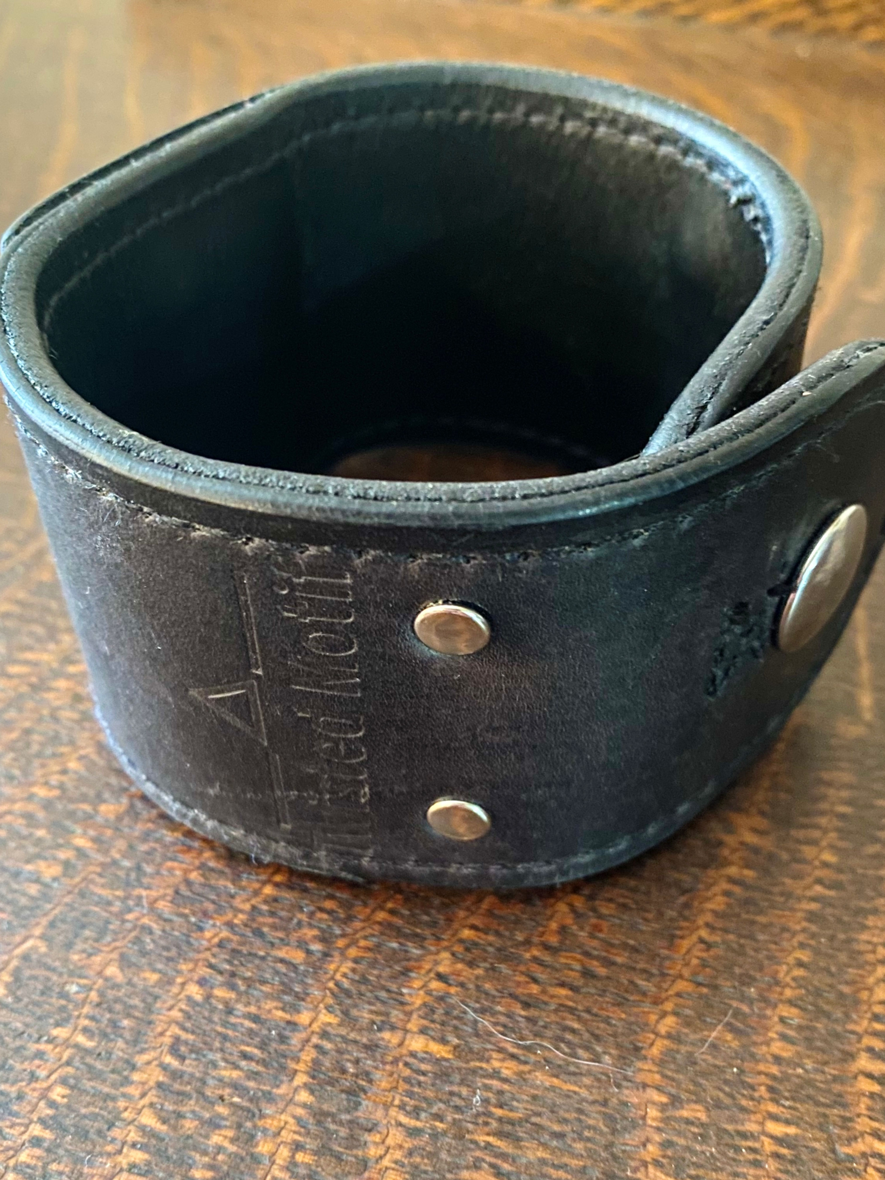Leather Cuff with Rivets