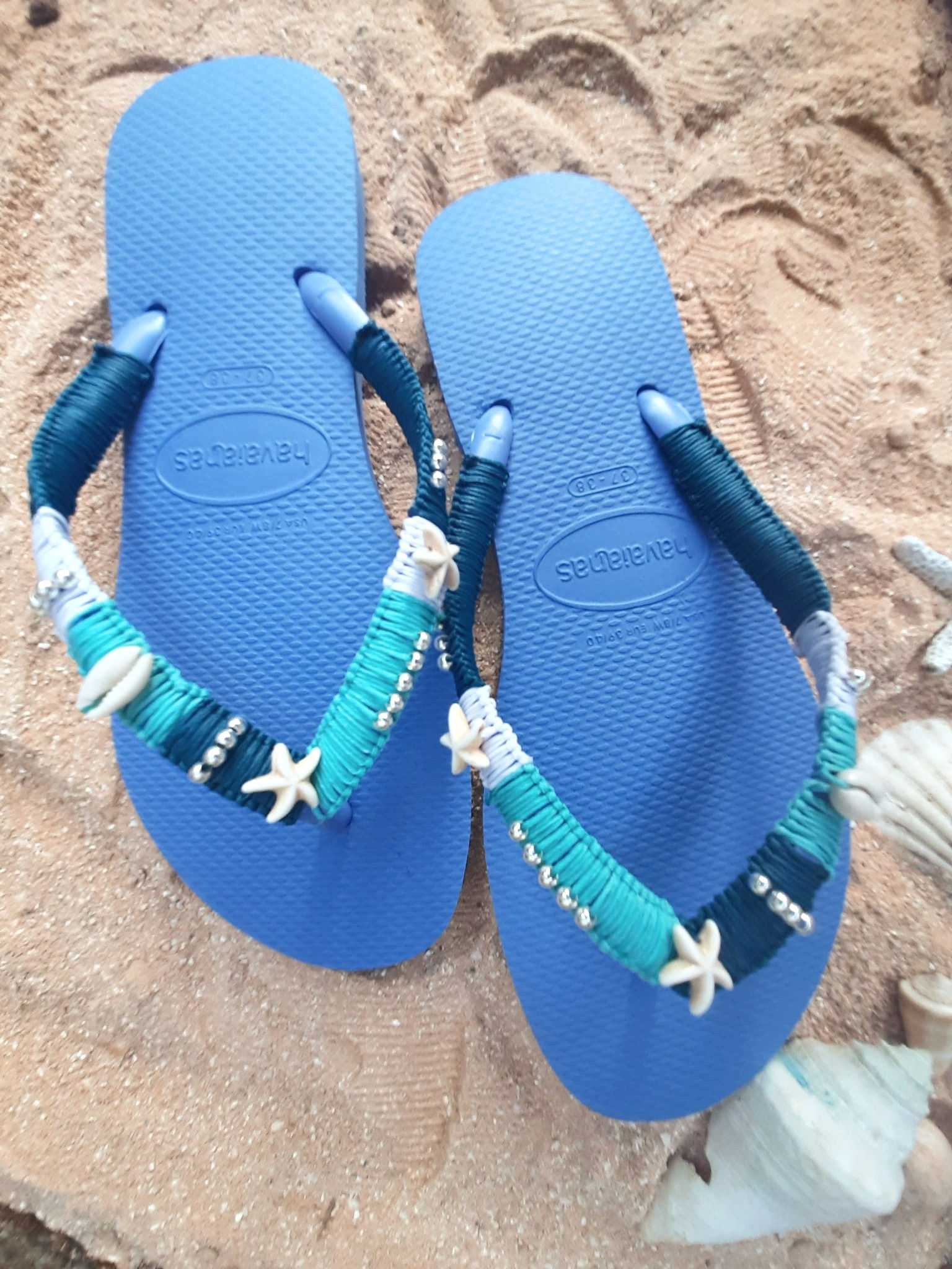 כפכפי האווינס מעוצבים כחול רוייל