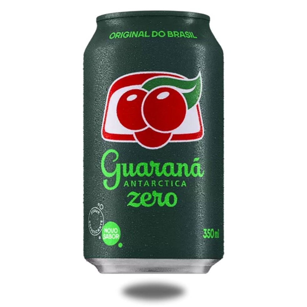 Frente da lata de alumínio da Guaraná Zero