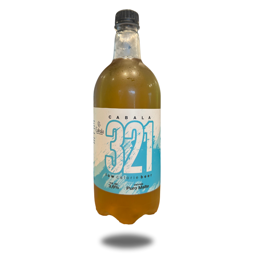Parte frontal do produto Chope Pilsen 321 Growler Cabala 1L