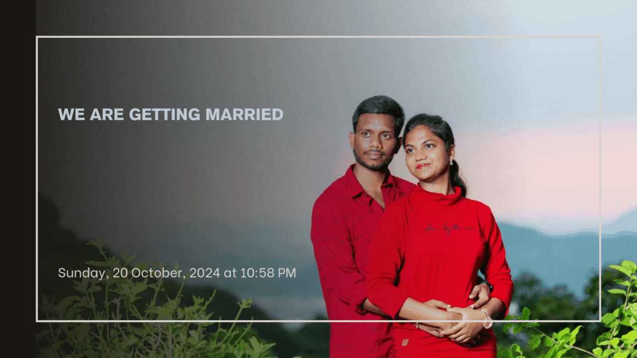 Black and White Simple Wedding Youtube Thumbnail.gif