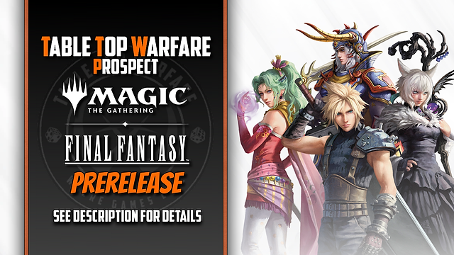mtg final fantasy prerelease nearby Magic: The Gathering FINAL FANTASY In-Store Prerelease Prerelease Tick   The Games Corner