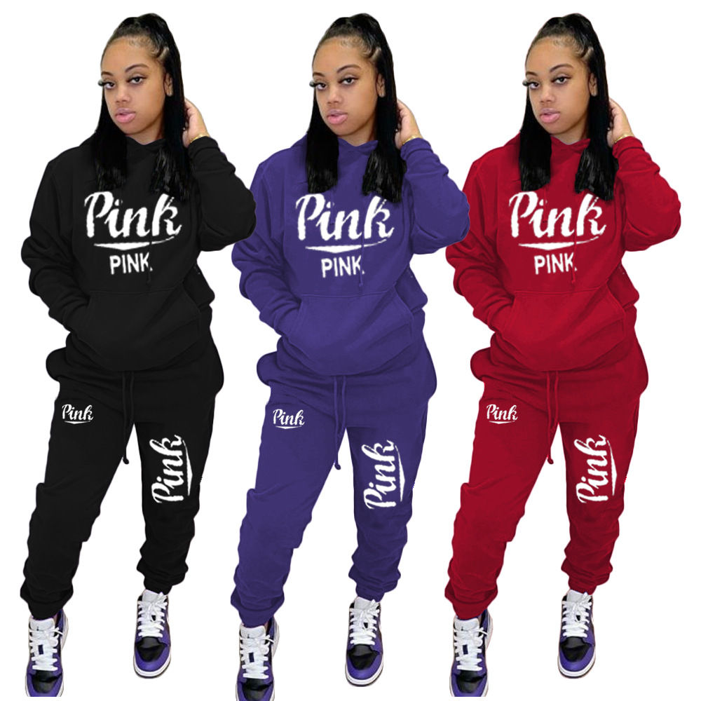 Sports Suit Winter Clothing 2020 Ladies Jogger Two Piece Set Women Clothing