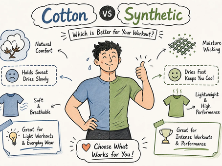 Cotton vs Synthetic Gym Clothes: Which Should You Choose?