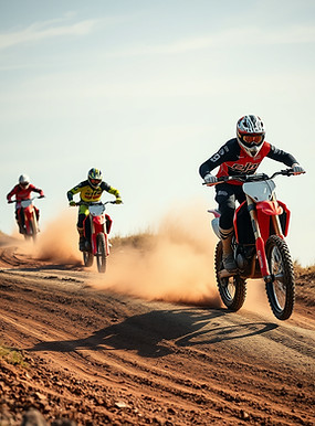 Dirtbikes on track