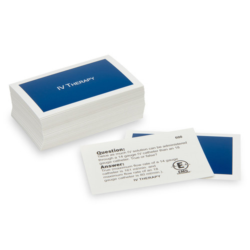 Iv Tech Card EMS CHALLENGE™ Supplemental Cards - Intravenous Therapy | Nantah ...