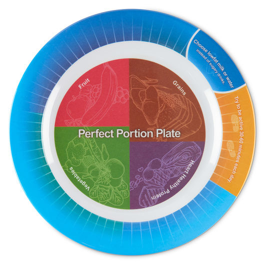 Portion Control Plate - 9-3/4" dia.