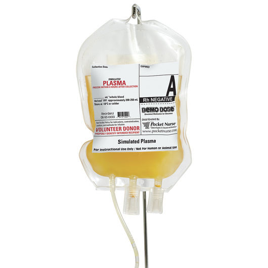 Demo Dose® Simulated Fresh Frozen Plasma (FFP) - A Rh Negative
