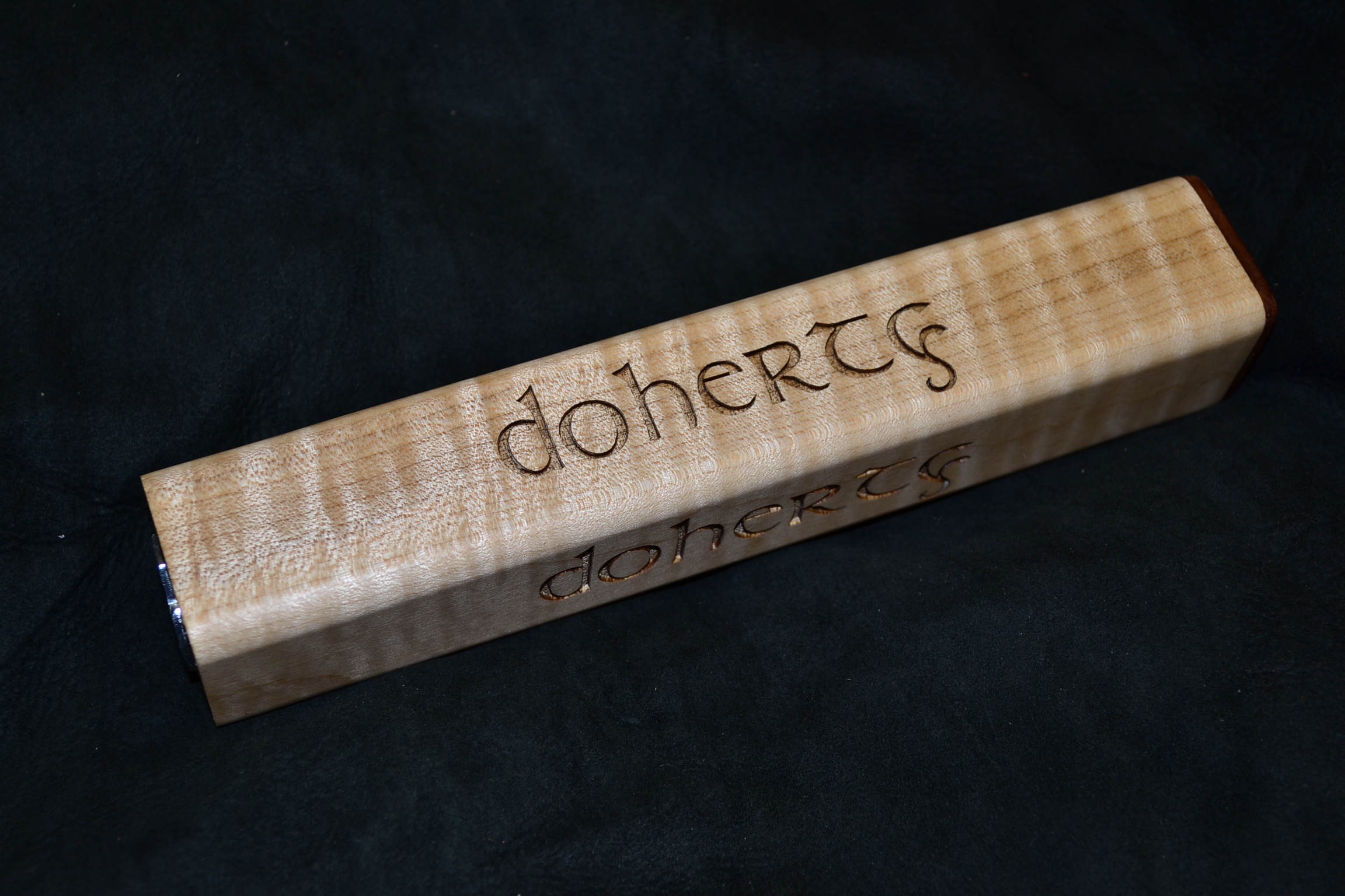 Drink Laser Engraved Bar Tap Handles Name or Logo Bar Taps in Exotic Walnut