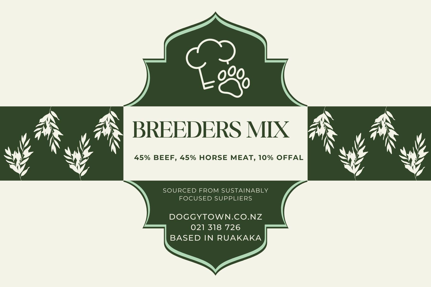 Breeders Mix Raw Food - 10kg