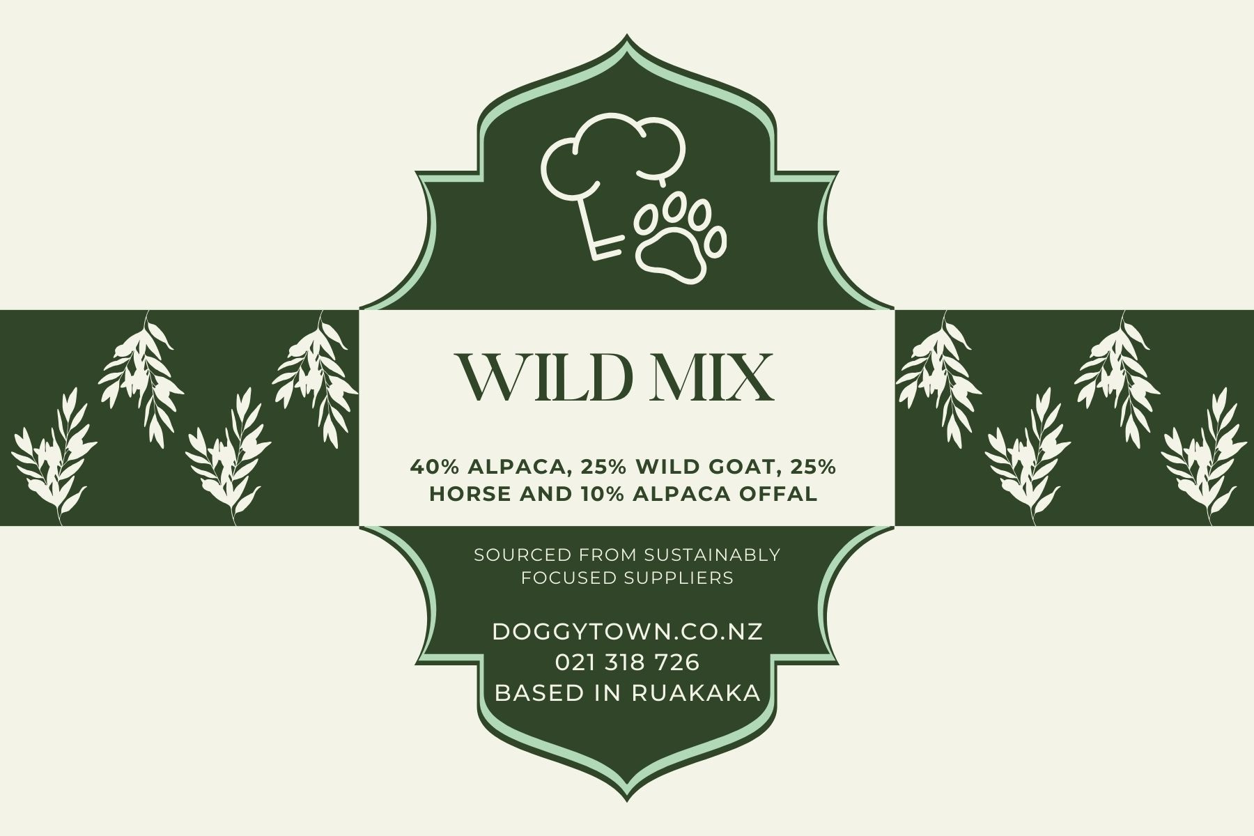 Wild Mix Raw Food - 10kg