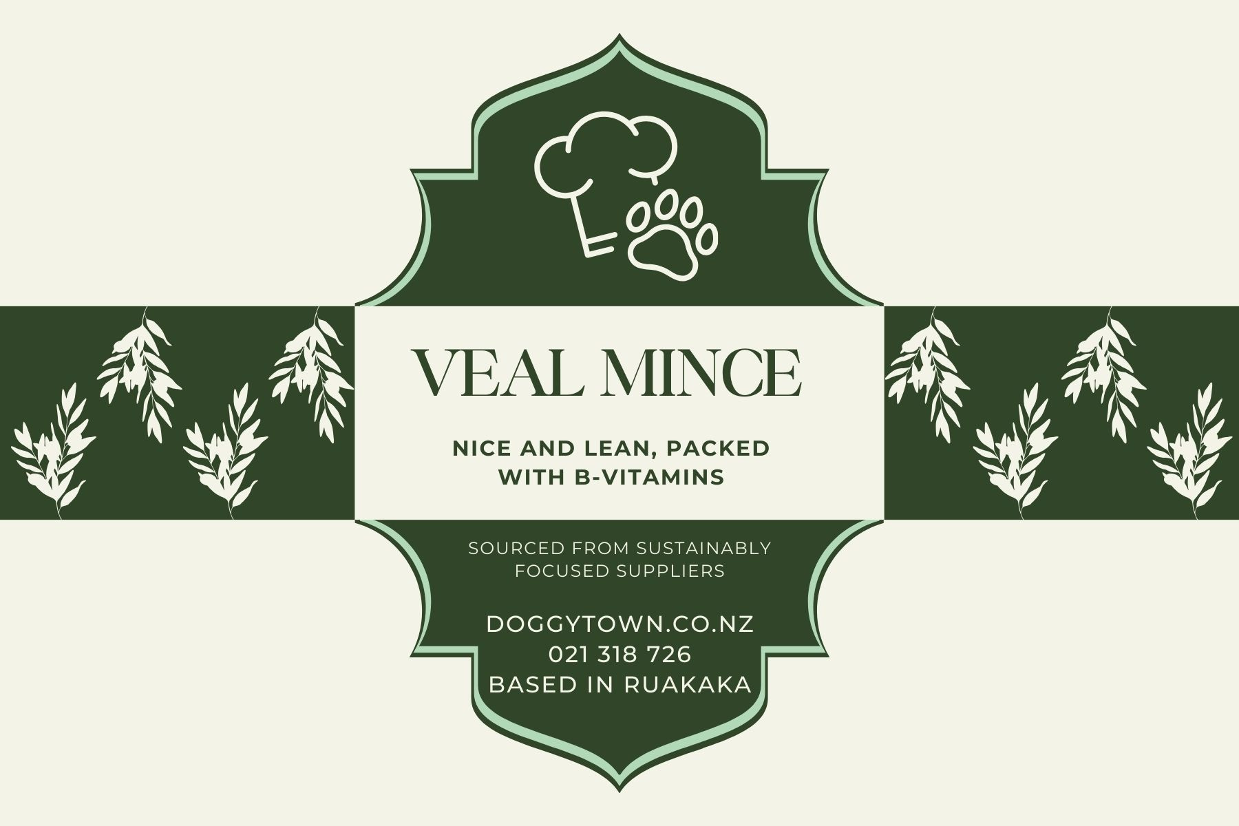 Veal Mince Raw Food - 10kg