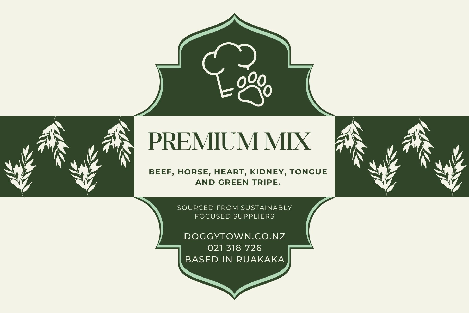 Premium Mix Raw Food - 10kg