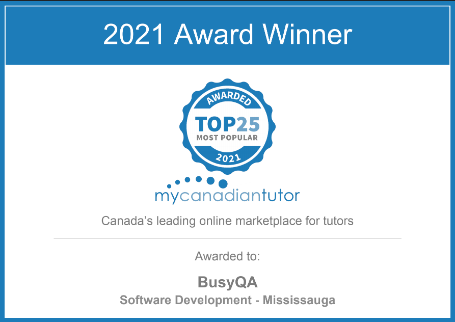 2021 MyCanadiantutor winner