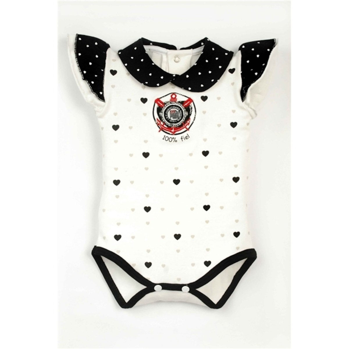 Body Curto Feminino Coração Corinthians - Rêve D'or