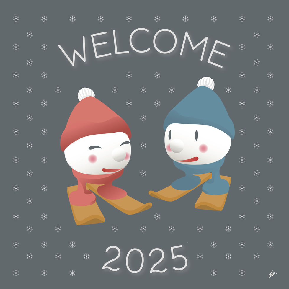 Création visuelle personnalisée. Carte de vœux unique.