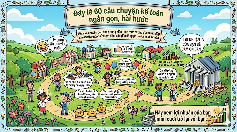 Dưới đây là 60 câu chuyện kế toán ngắn, cười sảng khoái.