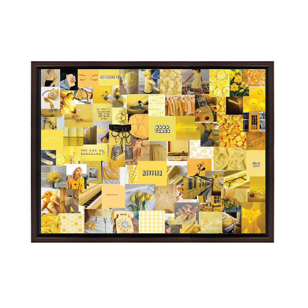 Miniatura: Yellow colors collage / h