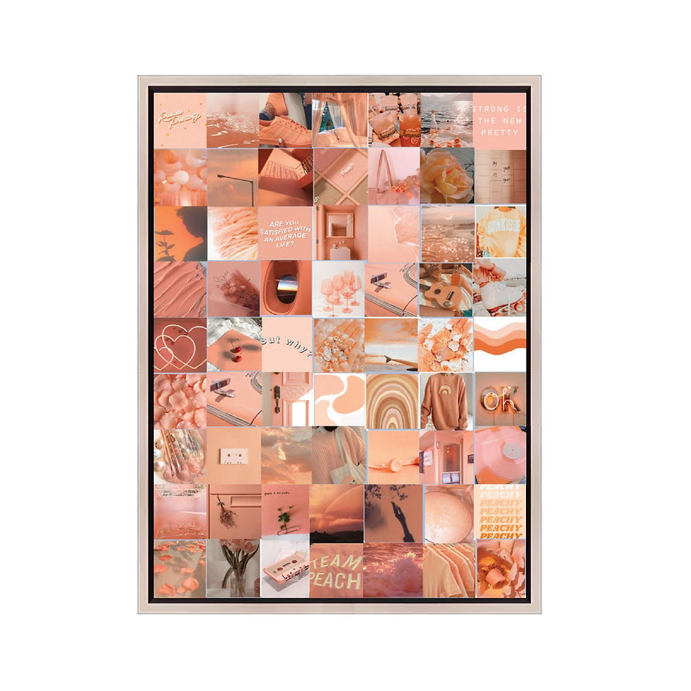 Miniatura: Peach colors collage