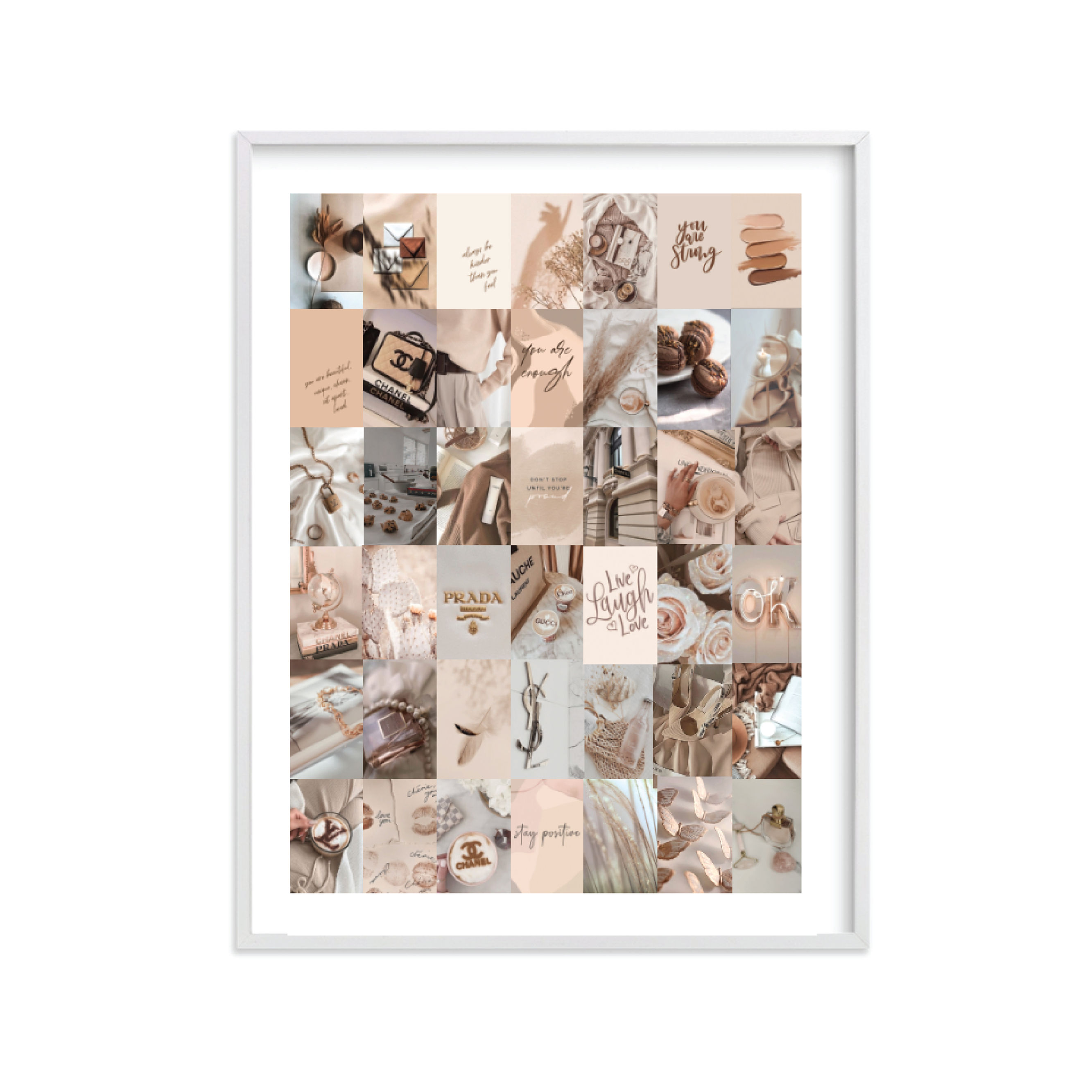 Beige Neutrals colors collage / 2