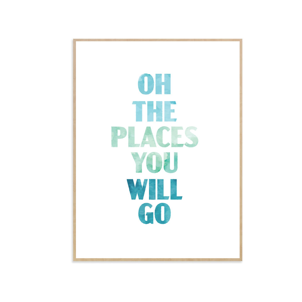 Miniatura: Oh the places you will go