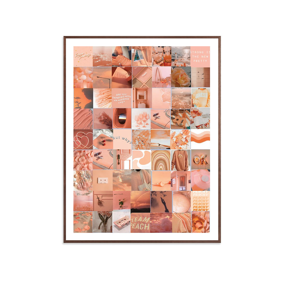 Miniatura: Peach colors collage