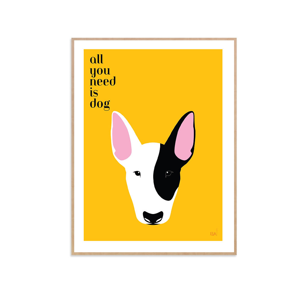 Miniatura: All you need is dog / Yellow