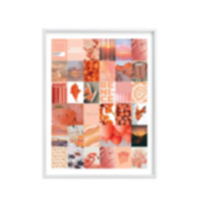 Peach colors collage