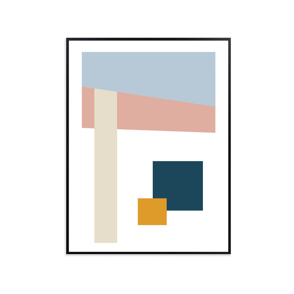 Miniatura: Geometric Art Pastels 1