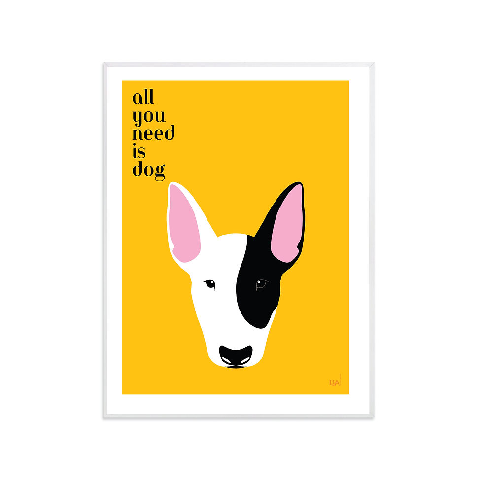 Miniatura: All you need is dog / Yellow