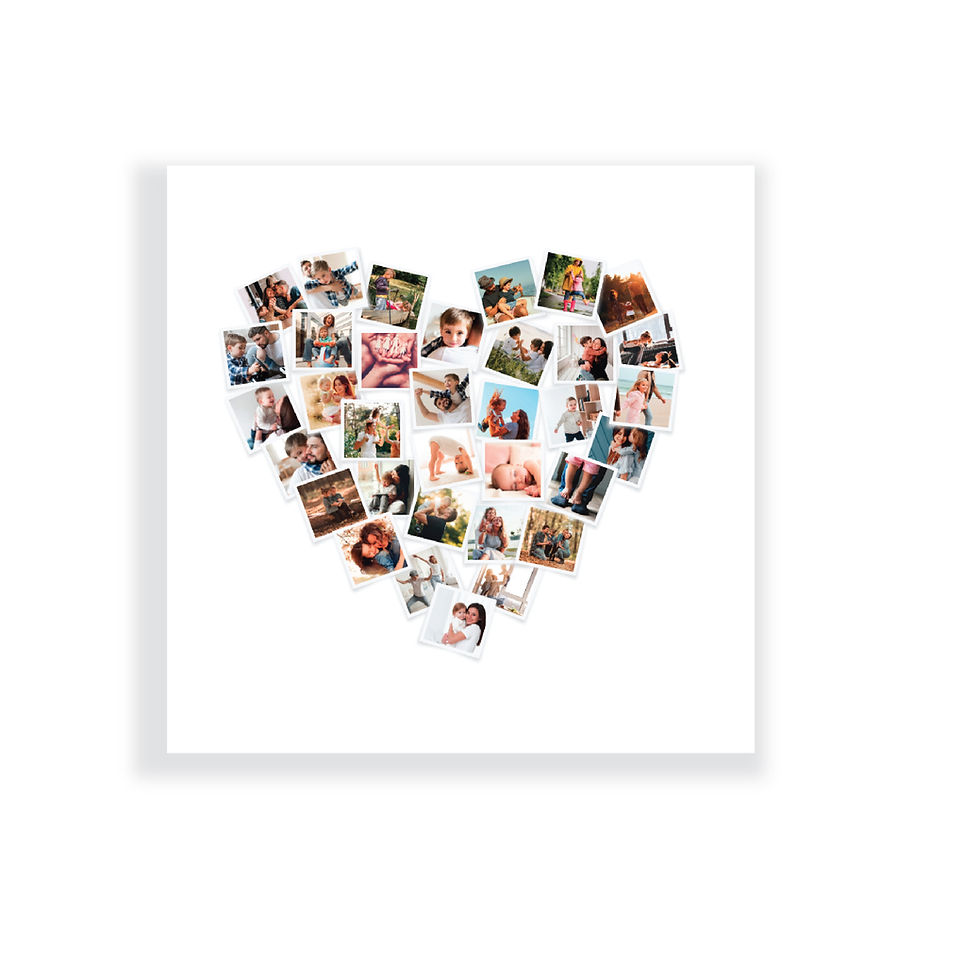 Miniatura: 34 Photos Polaroid Heart Collage