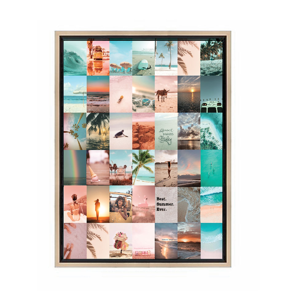Miniatura: Beach colors collage