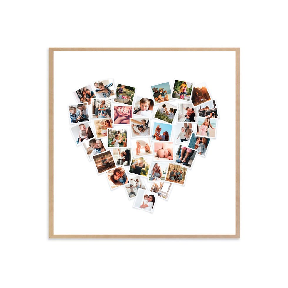 Miniatura: 34 Photos Polaroid Heart Collage