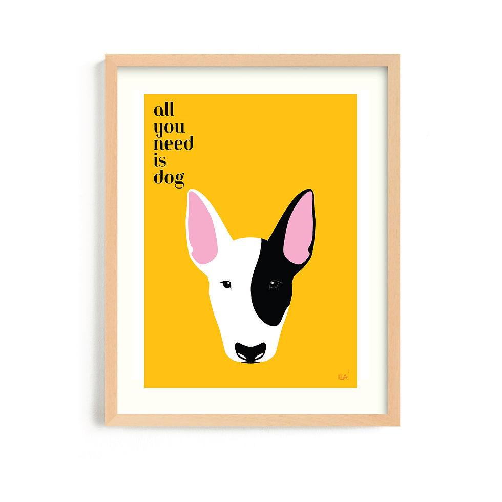 Miniatura: All you need is dog / Yellow