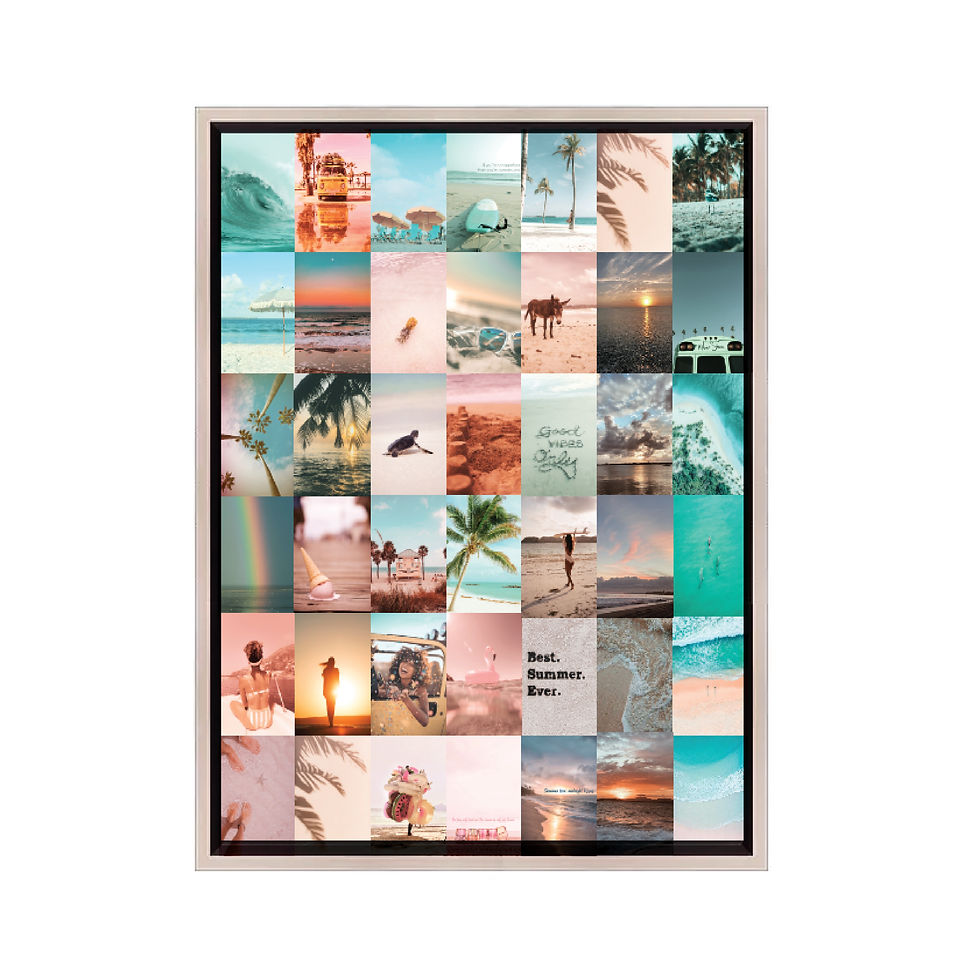 Miniatura: Beach colors collage