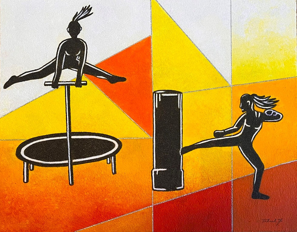 Trampošky a fitbox (pro Kačku)