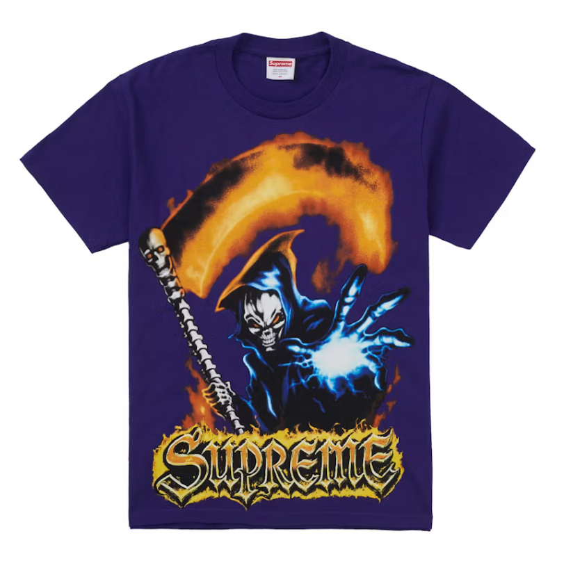 Supreme Grim Reaper Tee Purple