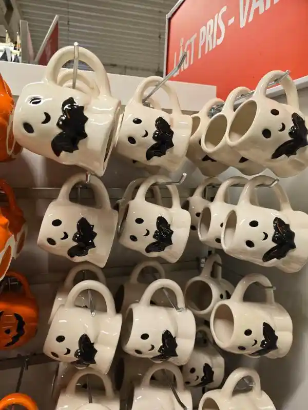 Spökmugg Halloween Dollarstore Halloweenpynt 2024