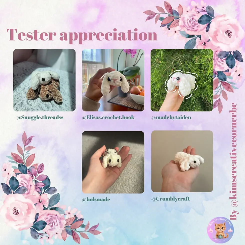 Thumbnail: Bunny - Keychain PDF Pattern