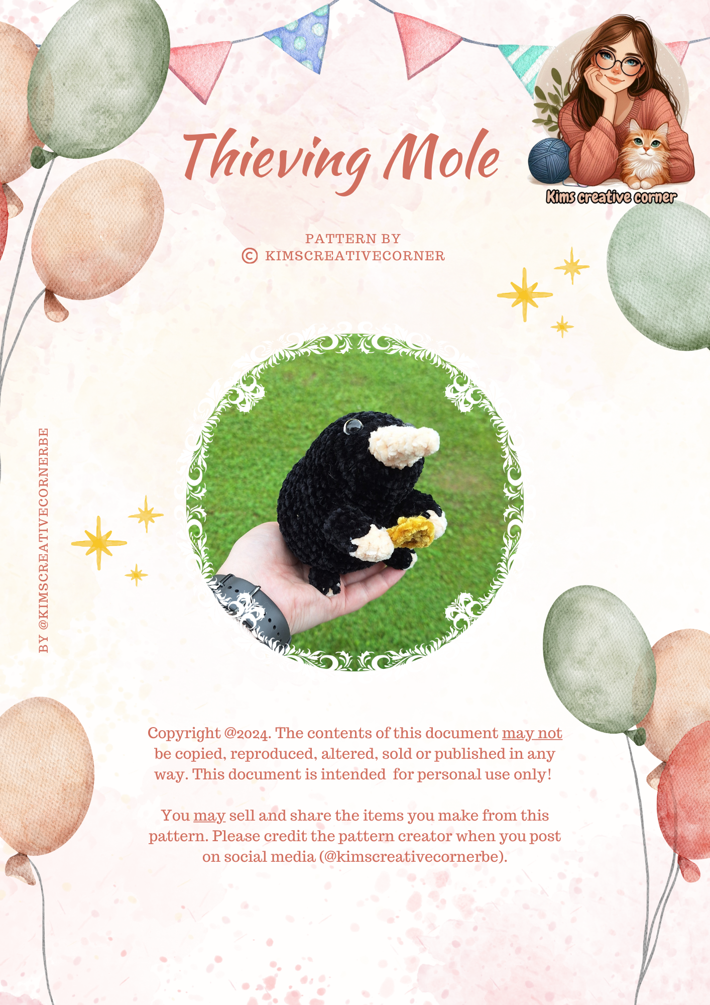 Thieving Mole - PDF Pattern (ENG)