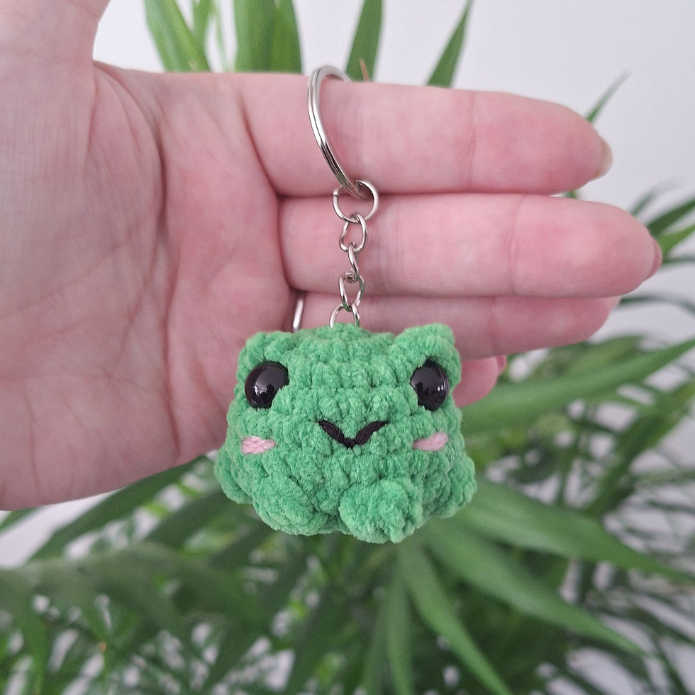 porte-clés grenouille