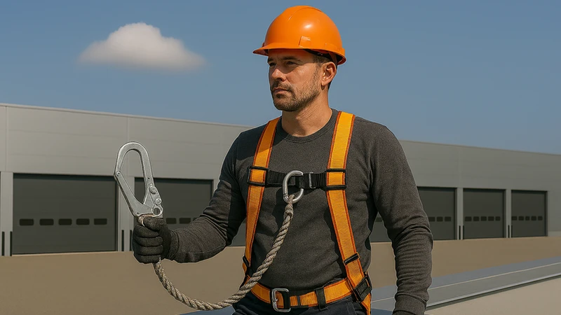 Man inom byggbransch