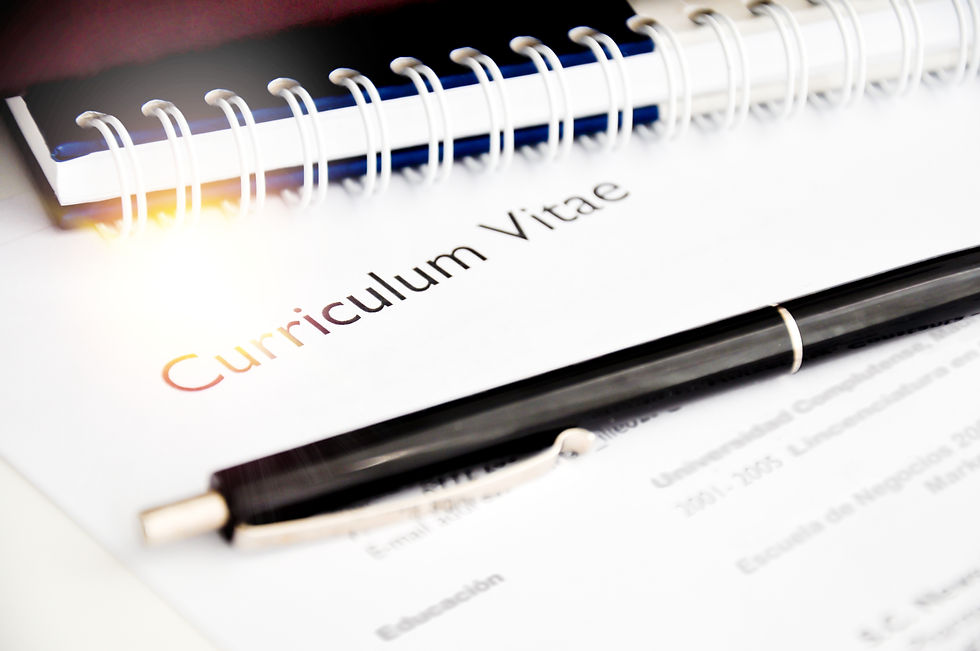 Penna och anteckningsblock för Curiculum Vitae, blogg om att skriva CV.