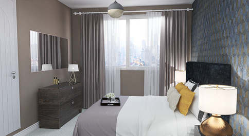 Hotel chic master bedroom